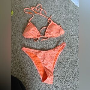 SHEIN Orange Bikini Set